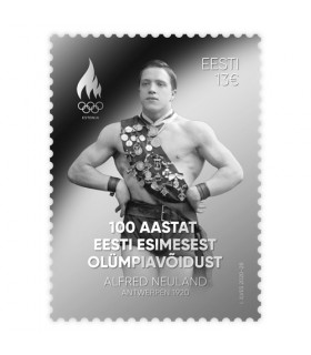 100 years since Estonia’s first Olympic victory - silver stamp